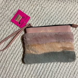 Pastel Faux Fur Betsey Johnson Sunglasses case